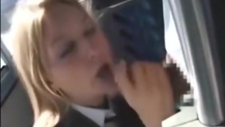 Blonde On-bus By Asian