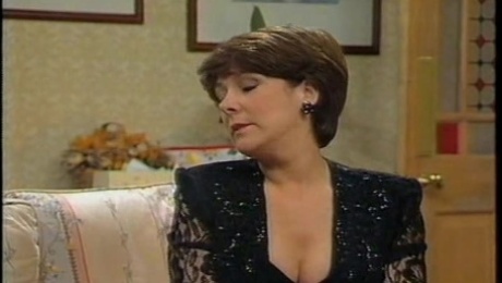 Lynda Bellingham Sexy Black Dress