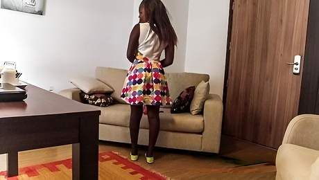Babe smut with cover girl tootsie from African Casting
